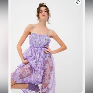 For Love and Lemons Villegas’s Dress in Lavender NWT S
